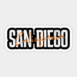 San Diego California SD Waves Sticker